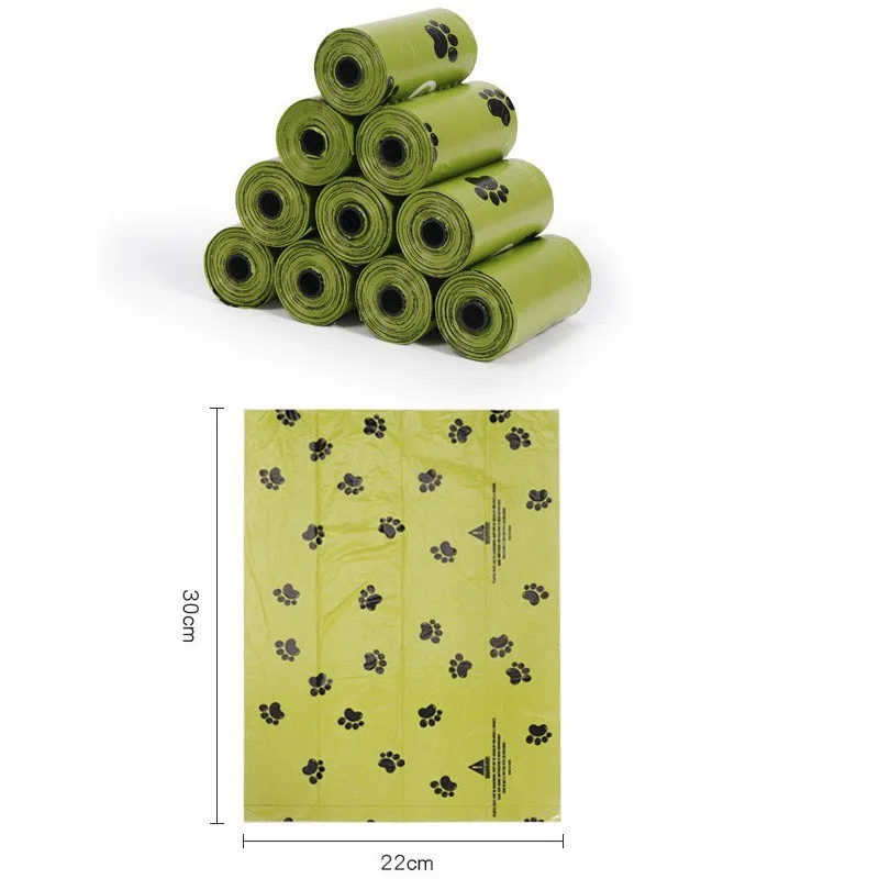Pet Biodegradable Trash Bag Dog Poop Bags Bulk Biobase Scented Poo Bag Degradable Cat Waste Bags Outdoor Pets Carriers Tool