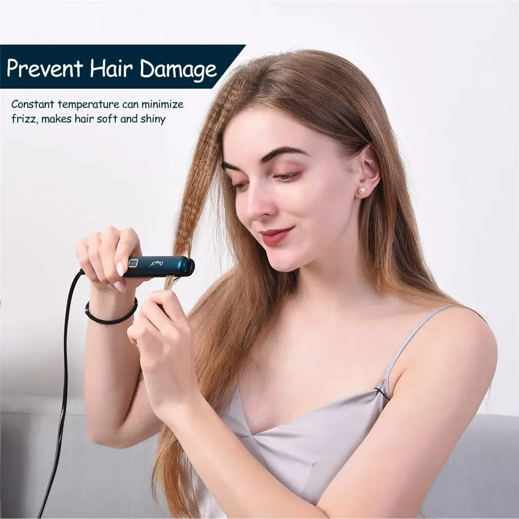 Mini Hair Crimper Ceramic Fast Heating Crimping Iron Corn Perm Splint Corrugated Hair Fluffy Curler Small Wave Curling Iron 4