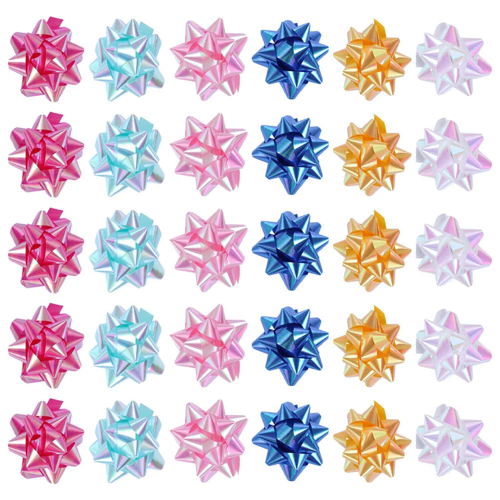 

Gift Box Wrapping Ribbons Bow Decorative Pull Flower Gift Box Pull Flower Star Flower Ribbon Gift Package Decoration