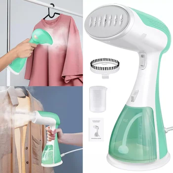 BRIEFNESS Vaporizzatore per indumenti portatile 30s Calore rapido | Potente penetrazione del vapore | Dispositivo per la rimozione delle rughe dei tessuti per casa, viaggi, ufficio 1