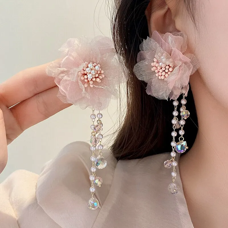 ANDYWEN Pendiente de gota de plata de Ley 925 para mujer, 7,5mm
