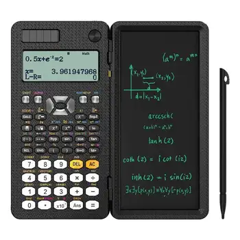 NY-991ES 전문 접이식 과학 계산기, LCD 쓰기 태블릿, 417 기능, 태양 에너지 메모장, 6.5 인치