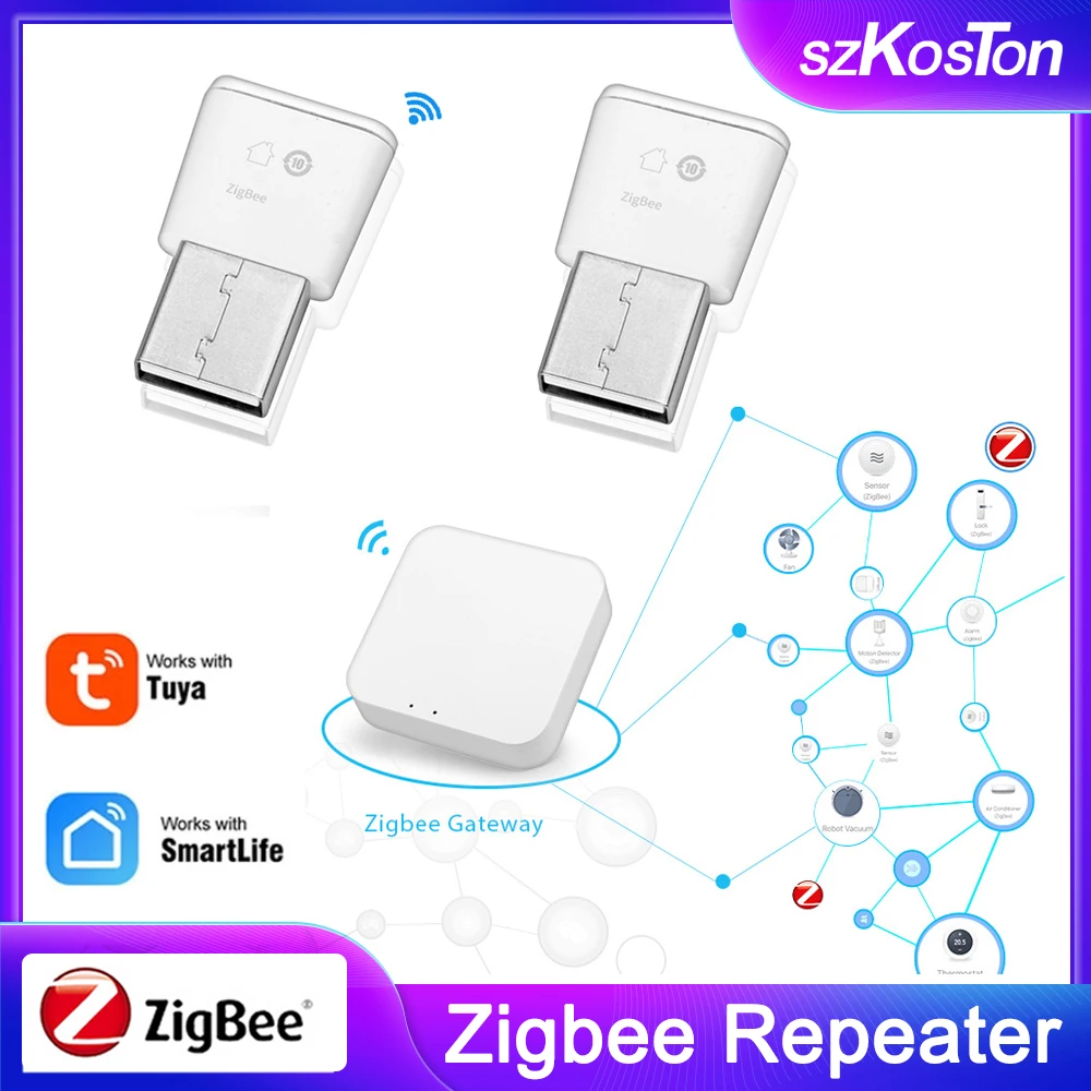 Tuya Zigbee 3.0 Amplificateur De Signal Répéteur Extension De Portée Usb  Contrôle Pour Smart Home App Life Zigbee2mqtt Appareils Mesh Home Assistant  Automation, Livraison Gratuite, Retours Gratuits