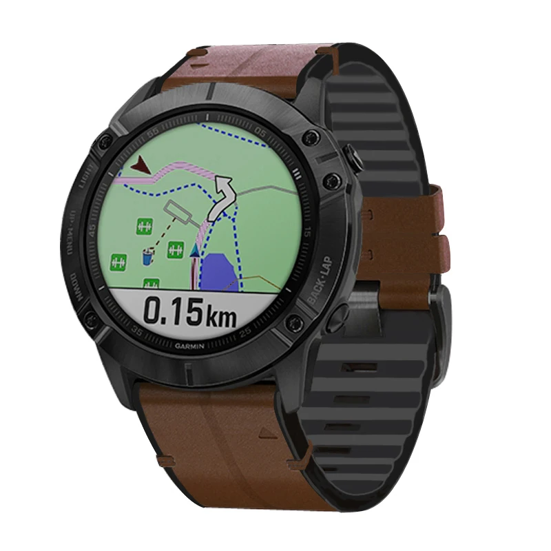 Premium Silicone Leather Quickfit Watch Strap - Universal Fit, 22-26mm Adjustable Bracelet