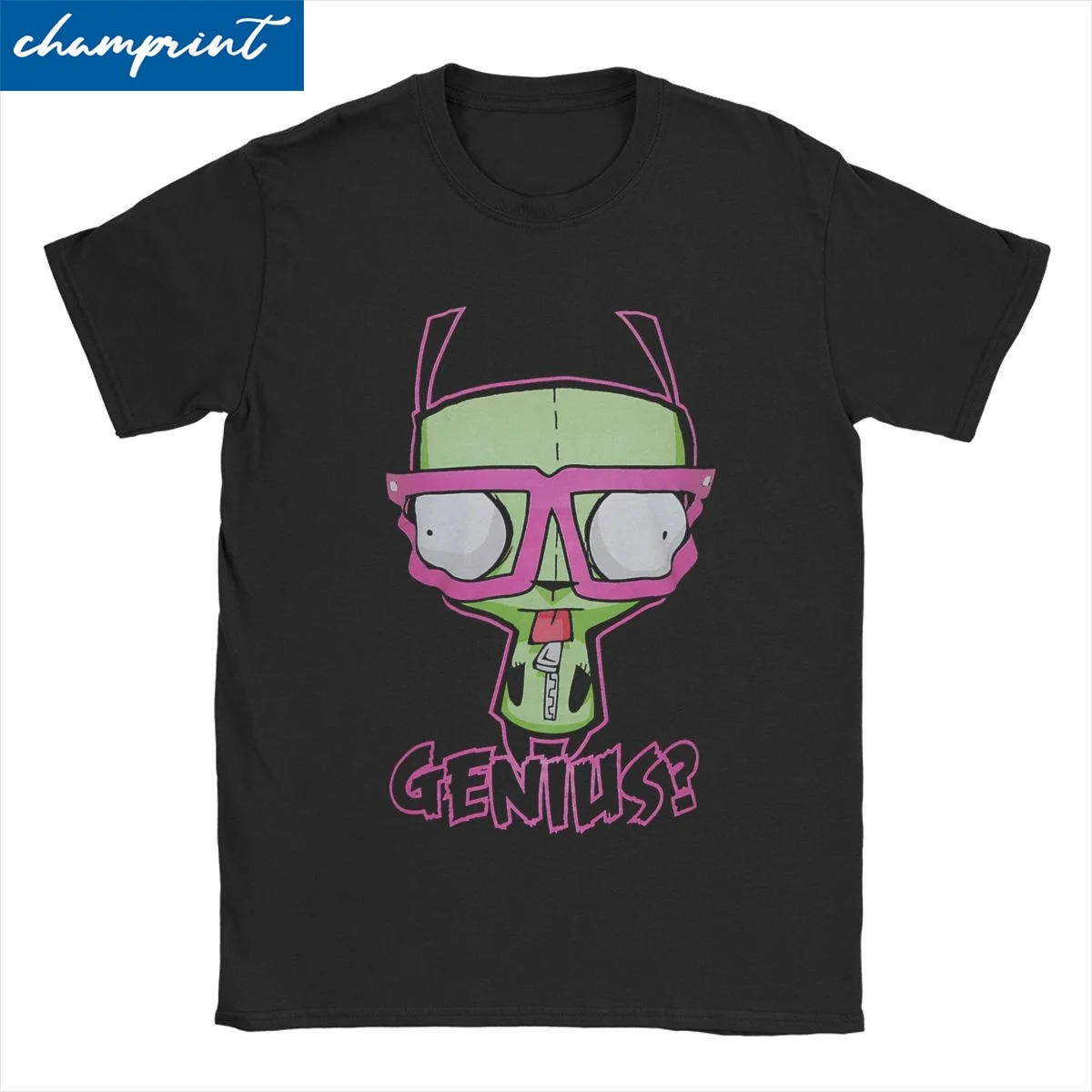 Magliette Kawaii Invader Zim Da Uomo Da Donna 100% Vestiti Di Cotone Novità Maglietta Girocollo Manica Corta T-Shirt Uniche