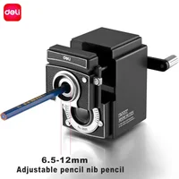 Deli Rotary Pencil Sharpener 6.5-12mm Adjustable Camera Sharpener Machine Stationery Pencil Cutter Knife Supplies 5