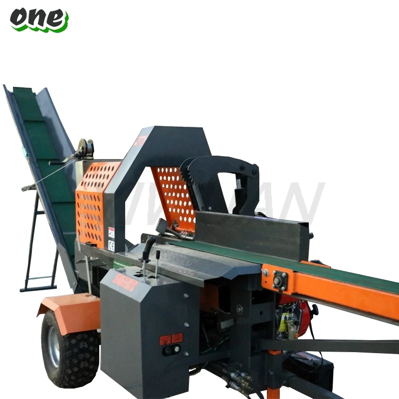 20Ton Gasoline Hydraulic Wood Log Splitter Horizontal Wood Splitting Machine Fast Splitter Firewood Process Log