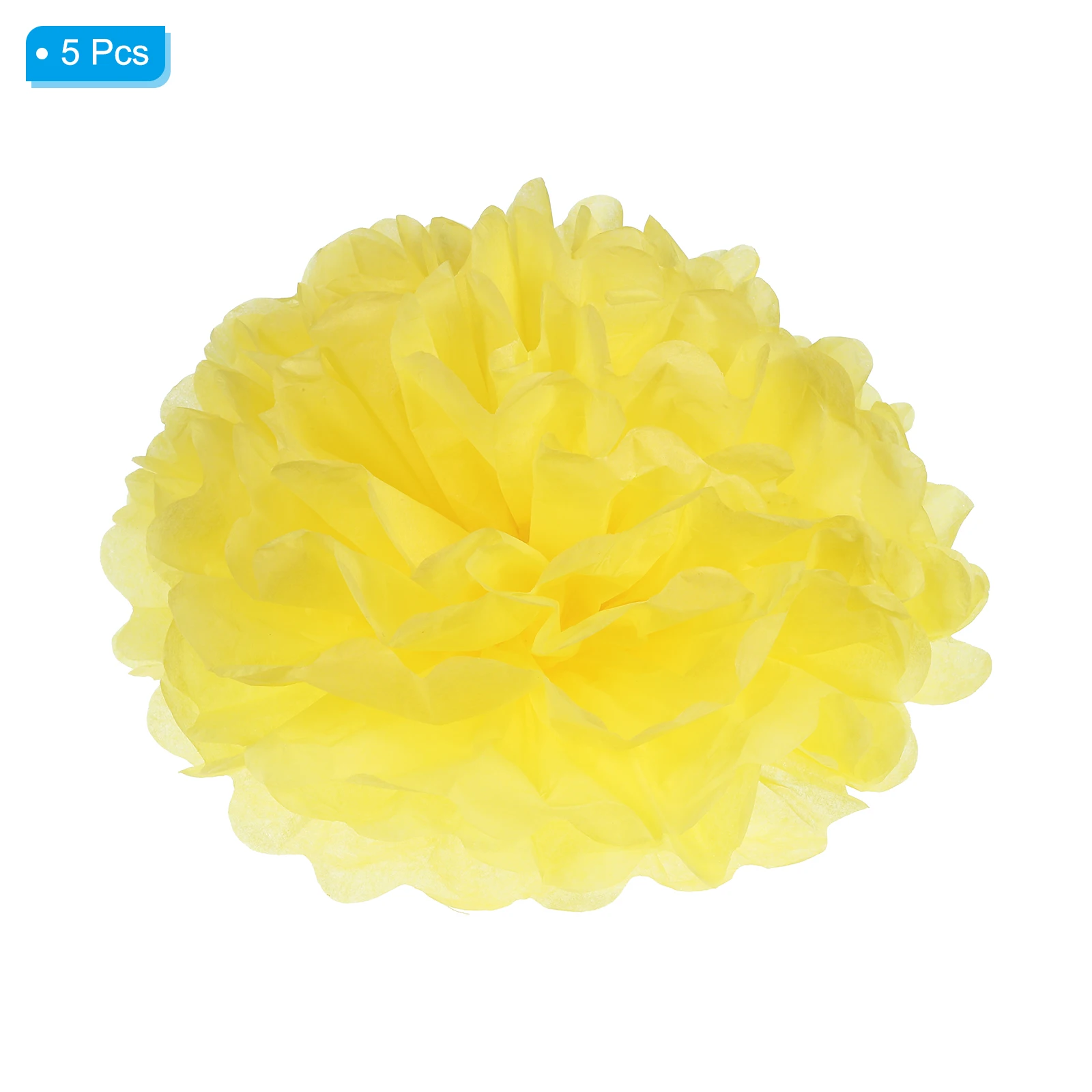 5 Stück 20cm Papierblumenball Tissue Pompons Blumen für Hochzeit Brautparty Geburtstag Junggesellinnenabschied Hintergrund-Dekoration – Detail 3
