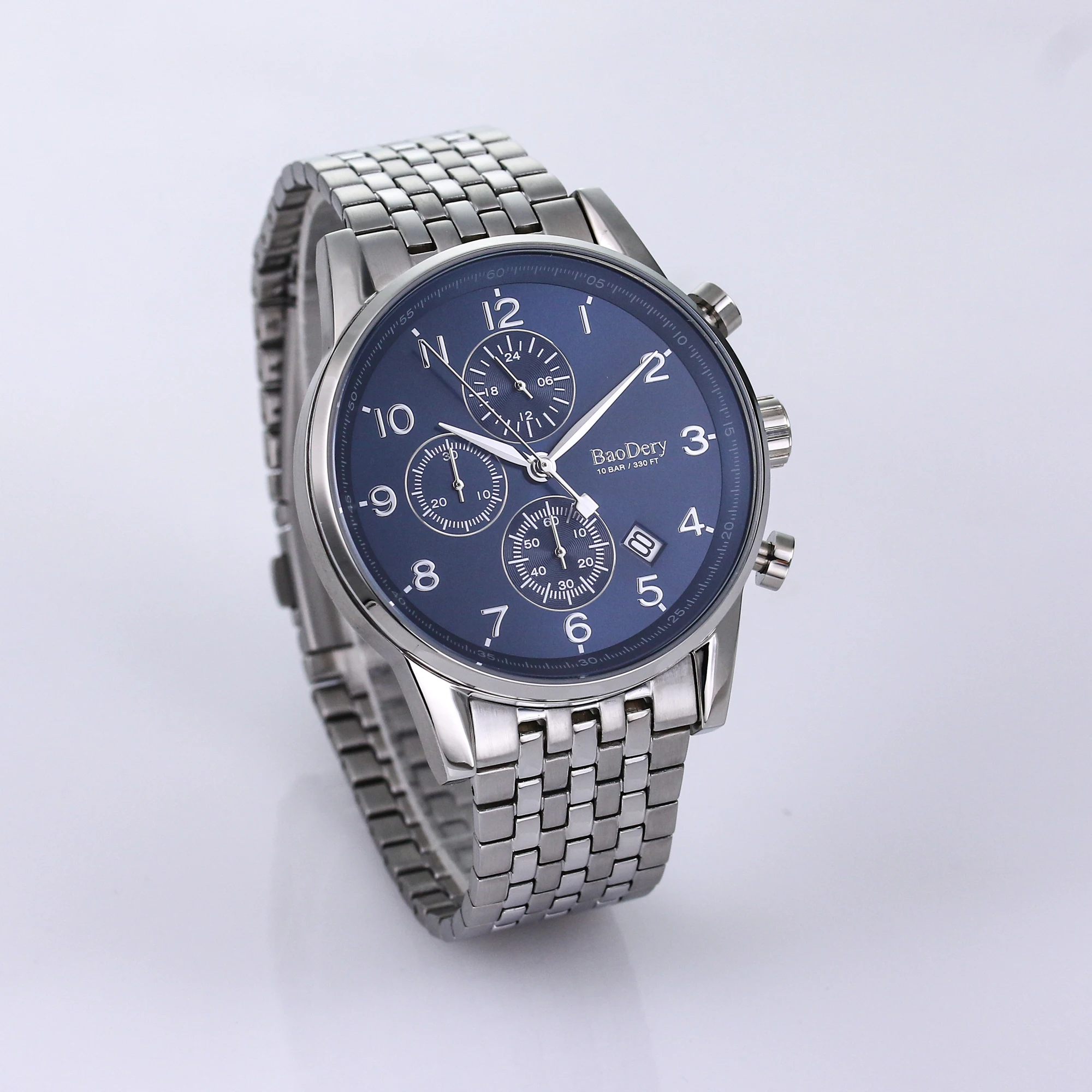 2024 BAODERY QUARTZ  Watches Sports Top Brand  Luxury Men's Watch Male Wristwatch New 42mm