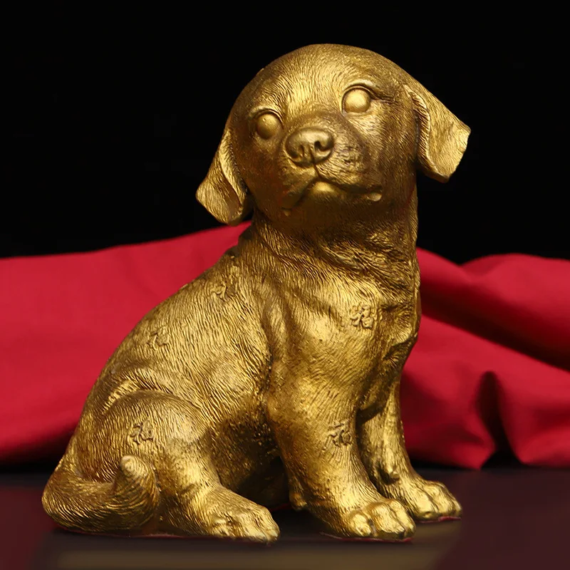 

Украшения Guyunzhai, китайские зодиаки, собака, украшение, латунь, подарок для дома, офис, металлические поделки