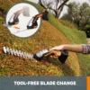 20V Power Share 4" Cordless Shear & 8" Shrubber Trimmer，Battery & Charger Included,WG801, Item Weight: 1.98 lbs,Battery Powered 4
