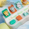 Children's Hide and Seek Switch Early Education Toy Cognitive Exercise Finger Flexibility Pop up Switch Box Color Random 5