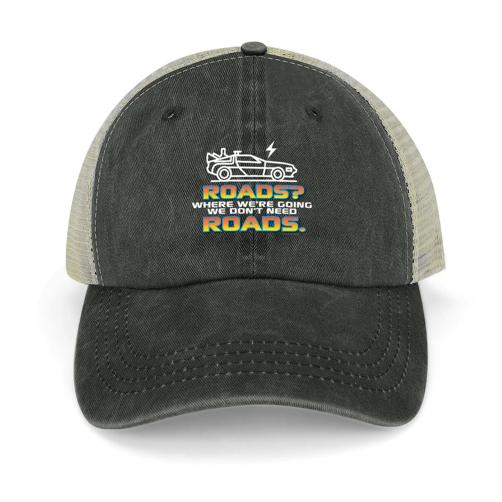 

Where Were Going Roads Funny Back to the Future Quotes Cowboy Hat birthday Golf Hat Men's Women's