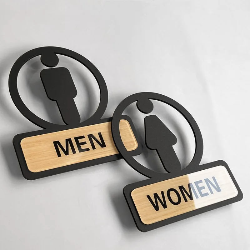 Door-Sticker-Men-Women-Restroom-Toilet-Sign-Doorplate-Tips-Guide ...