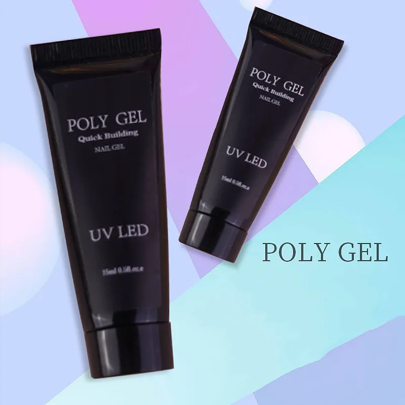 15Ml Poly Gel Per Unghie Poly Gel Acrilico Gel Per Unghie Gel Per Unghie Gomma Da Costruzione Rapida Trasparente Gel Polimerico