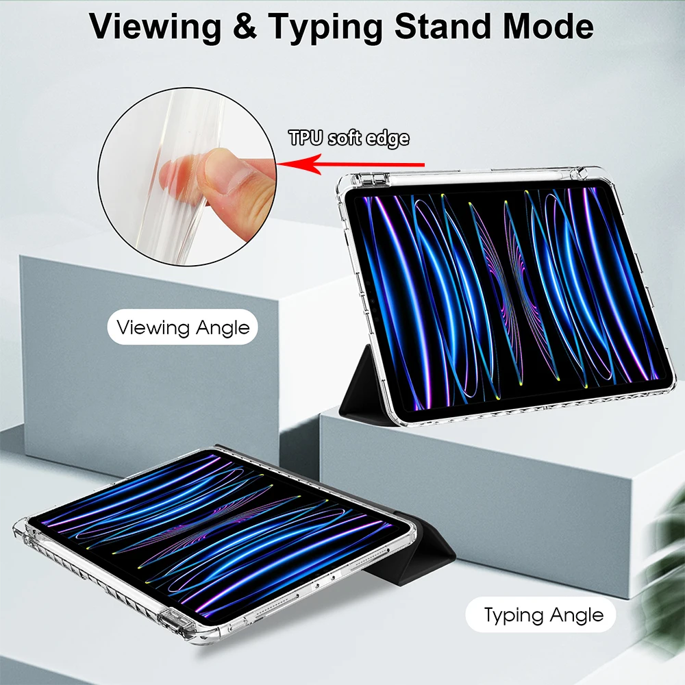 New For iPad 11 inch Case 2025 iPad Air 10.9 Pro 11 13 case iPad 11th 10th iPad 10.2 9th 8th 7th Gen Pro 12.9 6th 5th 4th Cover 4