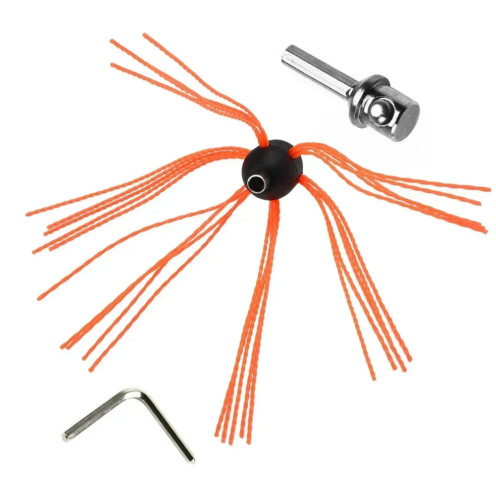 Achieve Professional Chimney Cleaning Results with Power Sweeping Brush Head Kit Suitable for DIY Enthusiasts