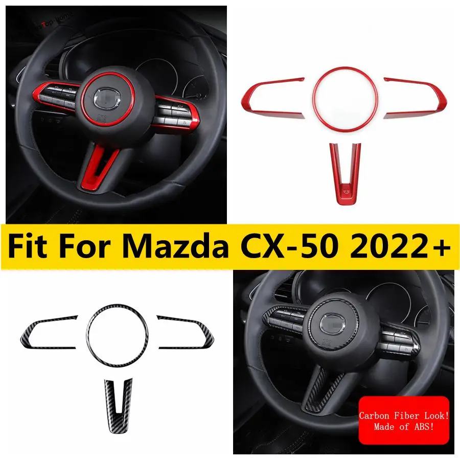 

Steering Wheel Gear Shift Paddles Cover Sticker Bottom Frame Decoration Trim Fit For Mazda CX-50 2022 2023 Interior Accessories