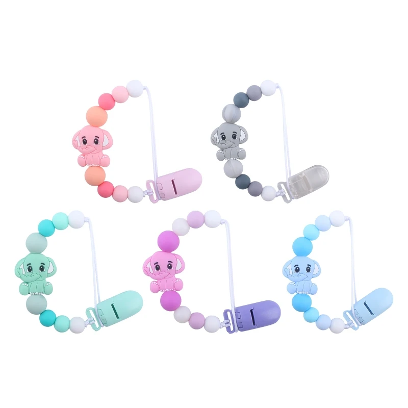 

Cute Animal Silicone Pacifier Clip for Babies Girls Boys Infant Teething Soother