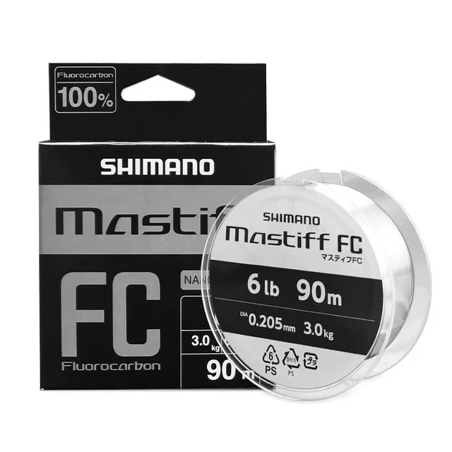 SHIMANO Mastiff FC Fluorocarbon Transparent Fiber 90M Fishing Line