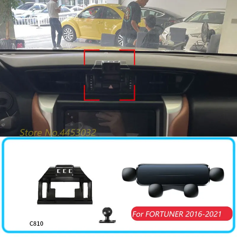 

Автомобильный держатель для телефона для Toyota FORTUNER 2016-2021 гравитационная подставка крепление горизонтальный GPS мобильный кронштейн аксессуары с a Bas