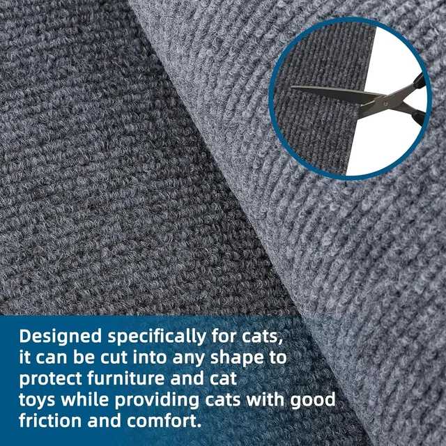 Anti Cat Scratch Sofa Cat Crawling Mat Sofa Protection Grinding Climbing Frame Self-adhesive Carpet Cats Scratch Board Cat Toys 2