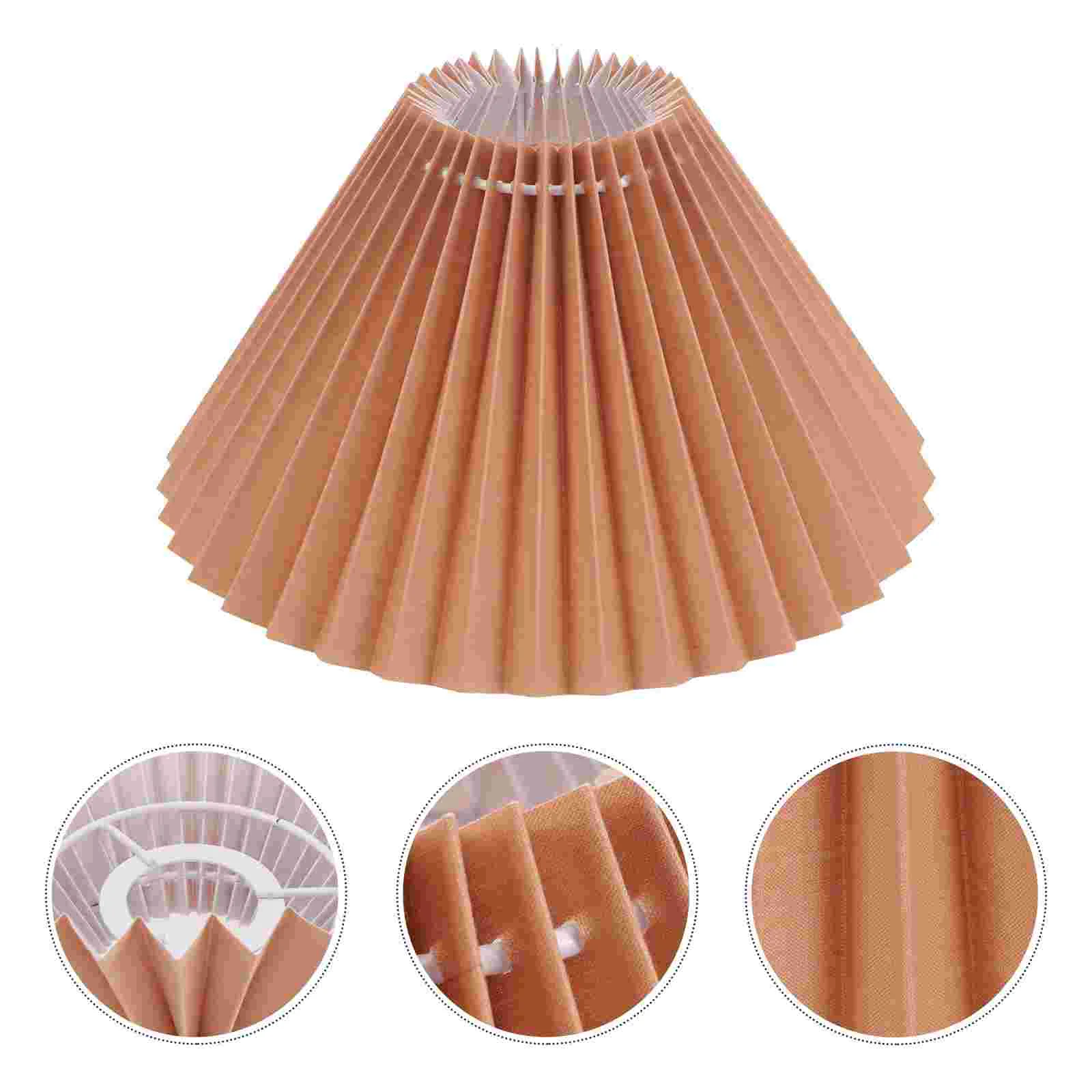 

Chandelier Shade Pleated Lampshade European Style Ceiling Home Fabric Iron Living Room