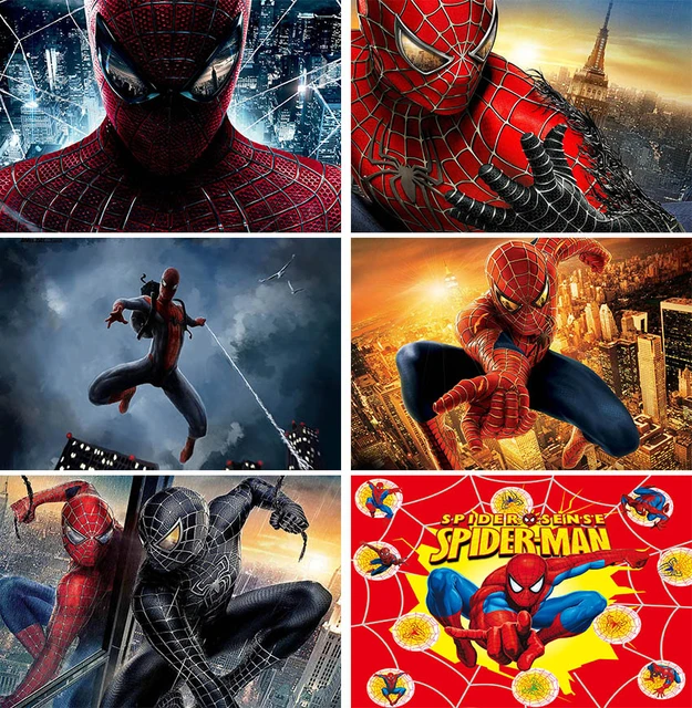 Spiderman Background Backdrops Red Black Theme Photographic Poster  Superhero Peter Parker Photography Wallpaper Decor Banner - AliExpress