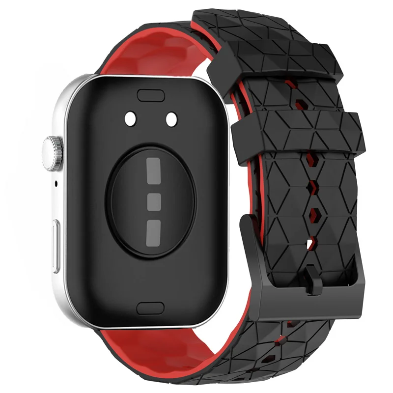 Football Pattern Soft Silicone Replacement Wristband