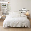 3pcs  100% cotton bedding set Double Duvet Cover Set 220x240 Solid Twist Cotton King Size Bedding Set Quilt Cover Set 2