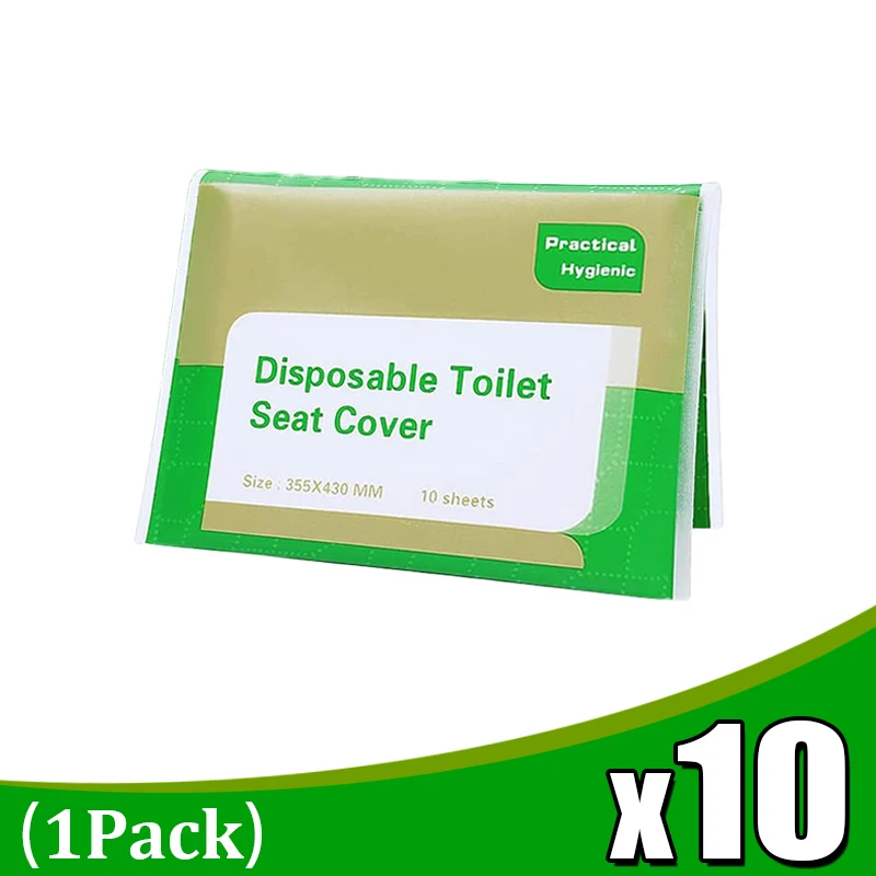 Cubierta de asiento de inodoro desechable, almohadillas de alfombrilla de inodoro portátiles para viaje, Camping, Hotel, baño, cubiertas de inodoro solubles en agua Degradable, papel
