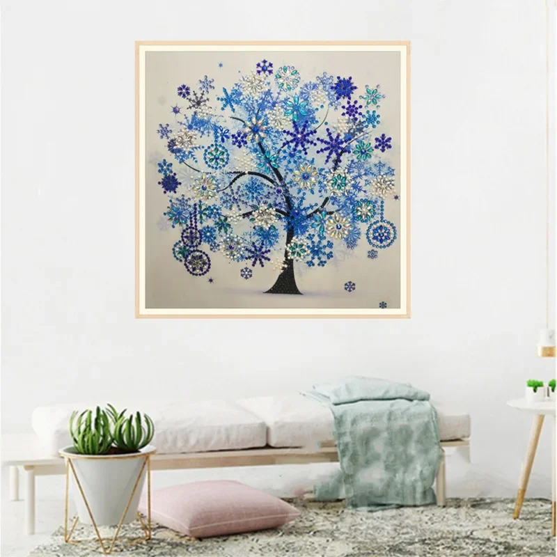 Diamond Embroidery Four Seasons Trees Picture Special Shaped Diamond Painting Needlework Rhinestone 5d Cross Stitch Home Decor Diamond Art Painting Kit Diamond Painting Set Diamond Painting