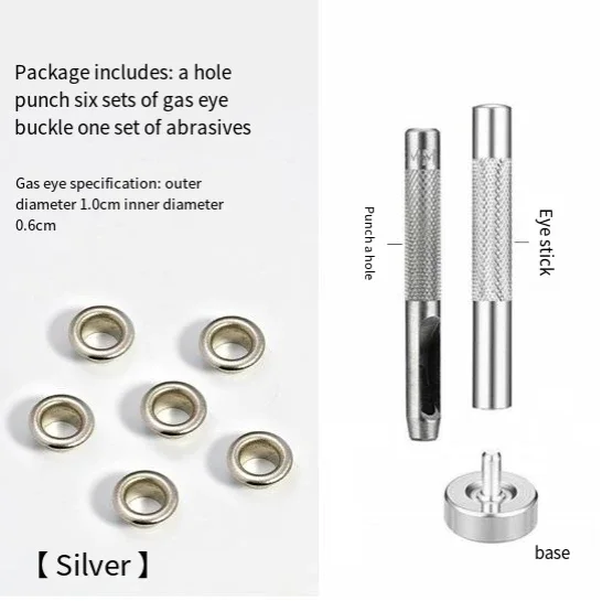 

1 Set Hole Punch Tool Metal Eyelets Installation for Longchamp Bags Hole Tarpaulin Fabric Canvas Garment Paper Leather Houseware