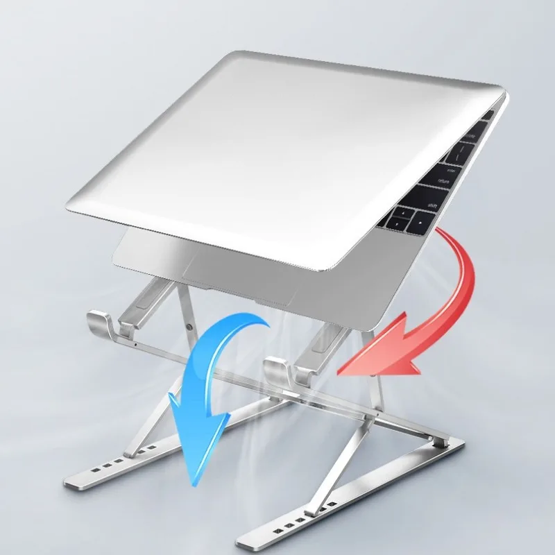 Macbook 노트북 스탠드 접이식 조절 가능 알루미늄 컴퓨터 PC 태블릿 스탠드 노트북 테이블 노트북 홀더 열 방출