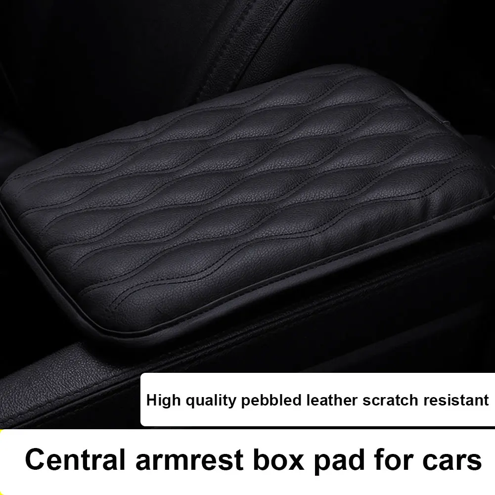 

Car Armrest Pad Soft PU Leather Anti Scratch Universal Waterproof Box Cover Cushion Resistant Center Console Non Slip Arm Rest