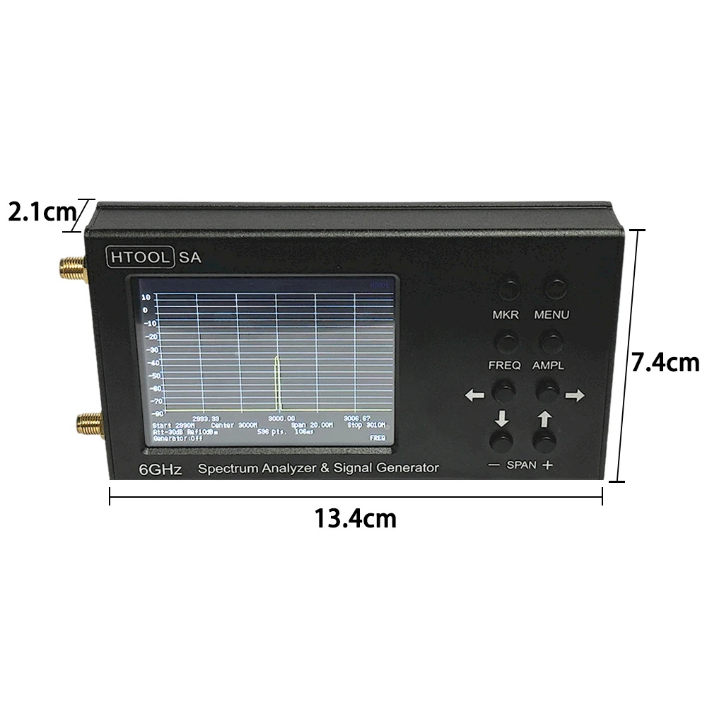 SA6 Upgraded SA Spectrum Analyzer Russian English Chinese 35-6200 MHz Signal Generator System Continuously Updated Customizable