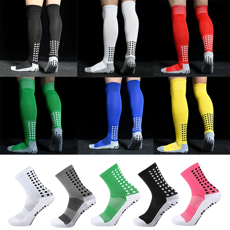 

New ANTI SLIP Football Socks Calf Non Slip Soccer Cycling Sports Socks Mens