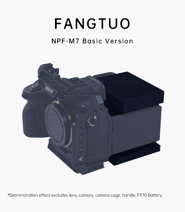 camera rabbit cage np f970 battery expanded power supply built-in camera radiato