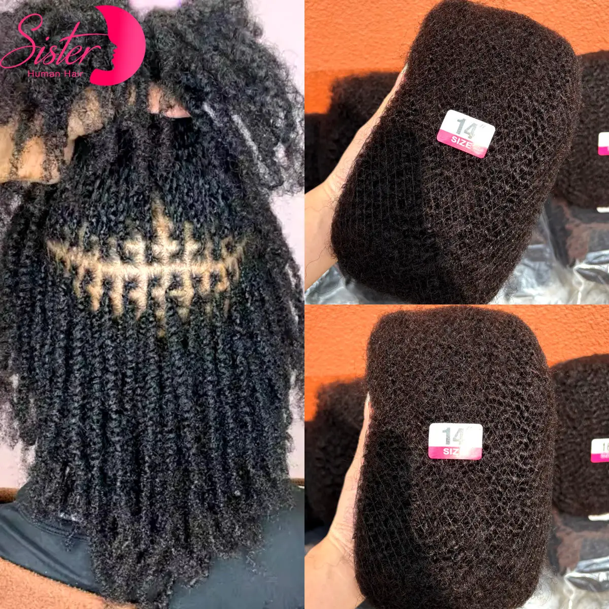 30/50g 10-18Inch 4C Afro Kinky Bulk Human Hair Extensions No Weft Peruvian Remy Bulk for Locs Micro Twist Braiding Hair 1