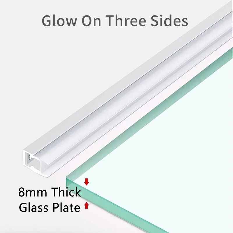 รูปสินค้า ไฟเส้น LED โปรไฟล์อลูมิเนียม สำหรับตกแต่งตู้โชว์ บาร์ และพื้นที่ภายในบ้าน