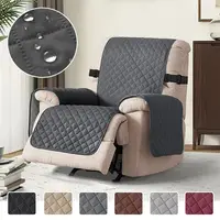 1 Seater Recliner Sofa Slipcover Pets Dog Kids Mat Solid Color Non-slip Recliner Couch Cover Four Seasons Sofa Armchair Mats 1