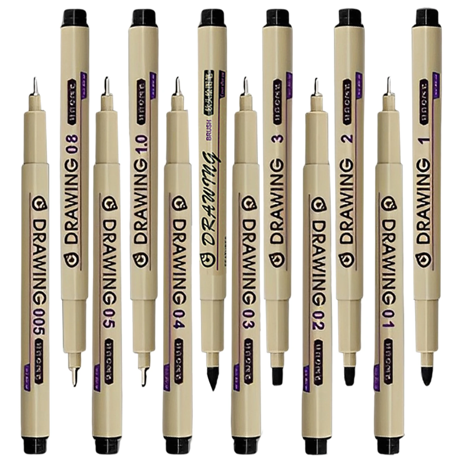 

12 шт./набор, офисные фломастеры с черными чернилами