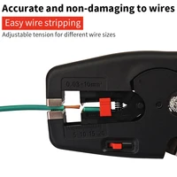 Pince à dénuder automatique légère 140g, multifonction, portable, pour électriciens 3