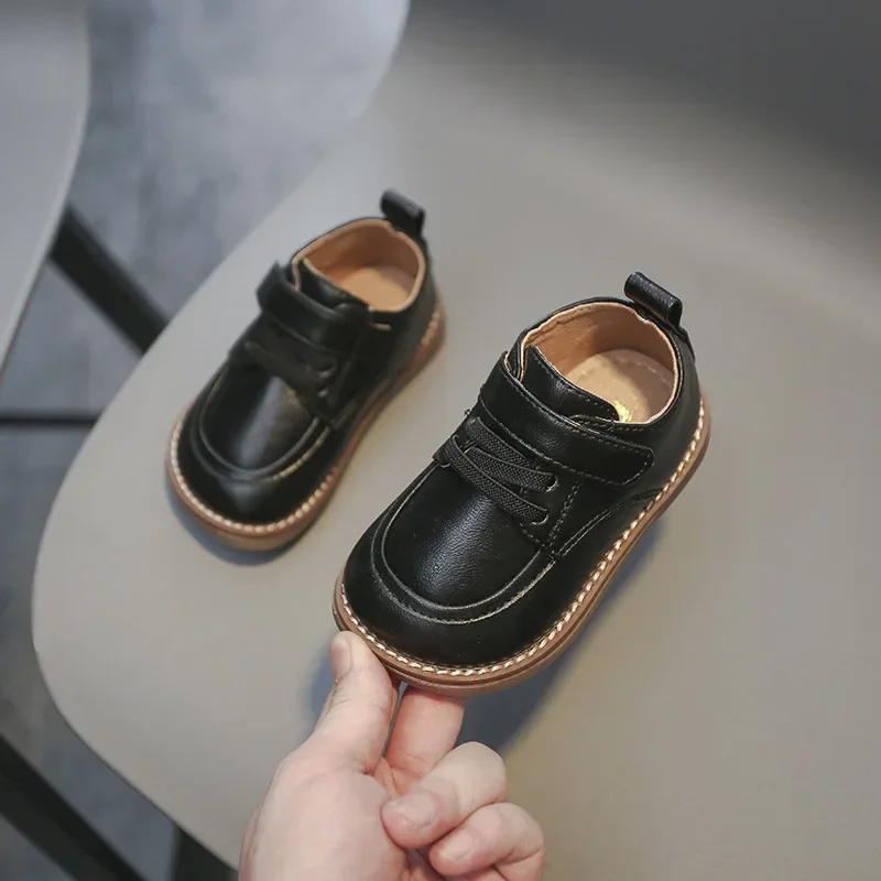 Baby Boys Leather Shoes Spring Autumn Kids Casual Shoes Comfortable British Style Children Birthday Party Shoes Size 15-30 3