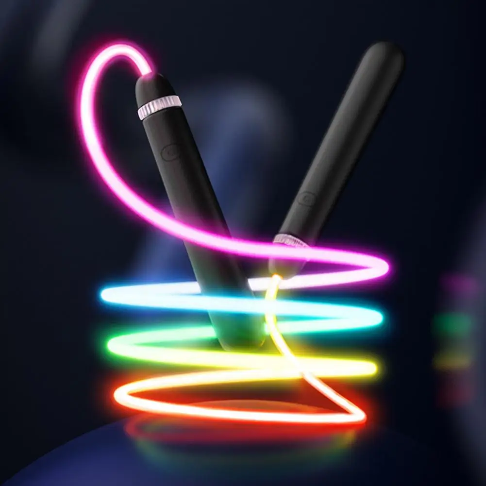 Color Changing Led Jump Rope for Fitness Training Usb Rechargeable Skipping with Light-up for Kids-free jump rope