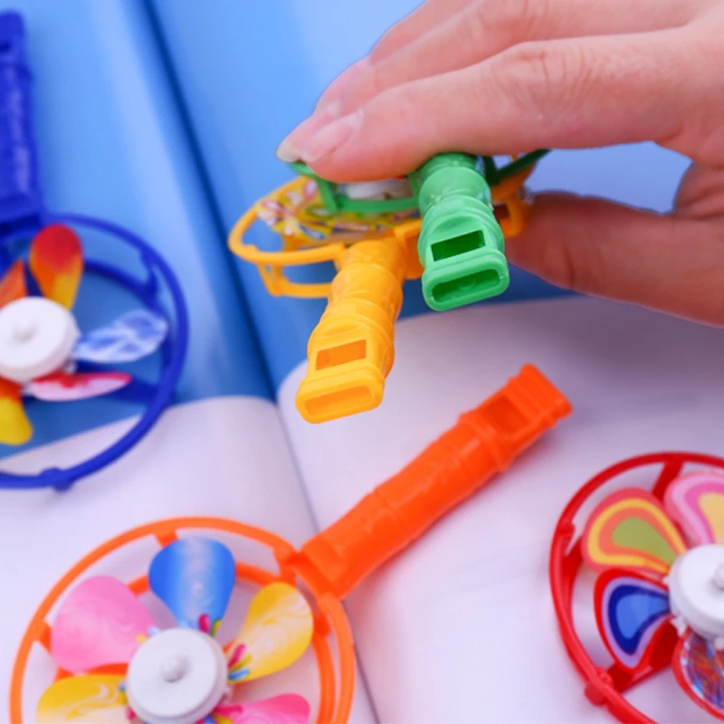 3pcs Pinwheel Whistle Toys for Baby Children Creative Outdoor Kids Toy Mini Windmill Class Funny Game