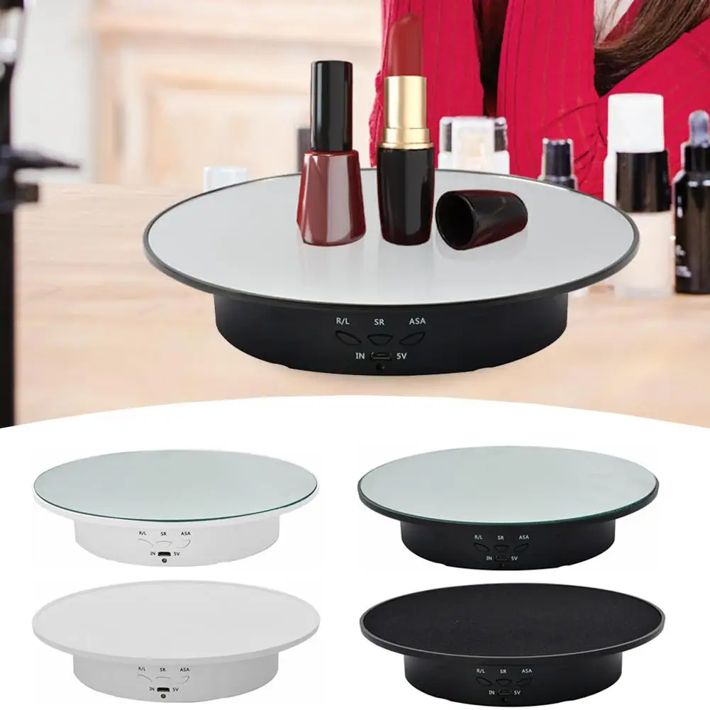 

Decorative Display Shelf Jewelry Handmade Video Electric Automatic Panoramic Charging Rotating Table Turntable Document New R3C8