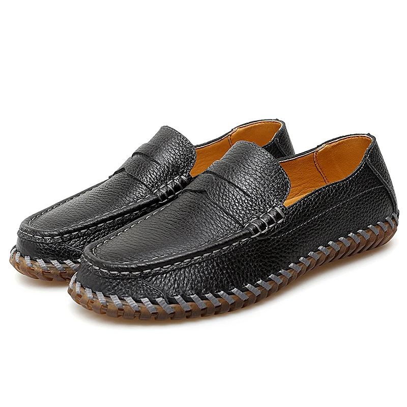

DECARSDZ Loafers Shoes Men 2023 Fashion Summer Shoes New Comfy Men's Flats Brand Leather Classic Original Style Men Casual Shoes