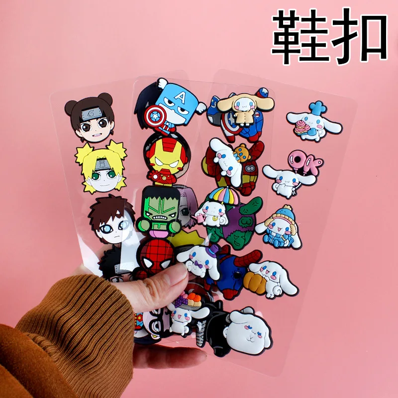 Sanrio Kuromi Shoe Buckle 1pcs Single Sale Wholesale Novelty Cute Croc  Charms Accessories Cartoon PVC Souvenir Kids X-mas Gifts