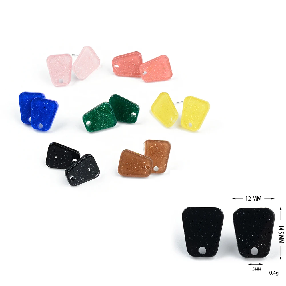 20Pcs/lot 925 Silver Needle Mini Stud Earrings Round Acrylic Colorful Helix Cartilage Tragus Lobe Ear Piercing Jewelry Wholesale 6